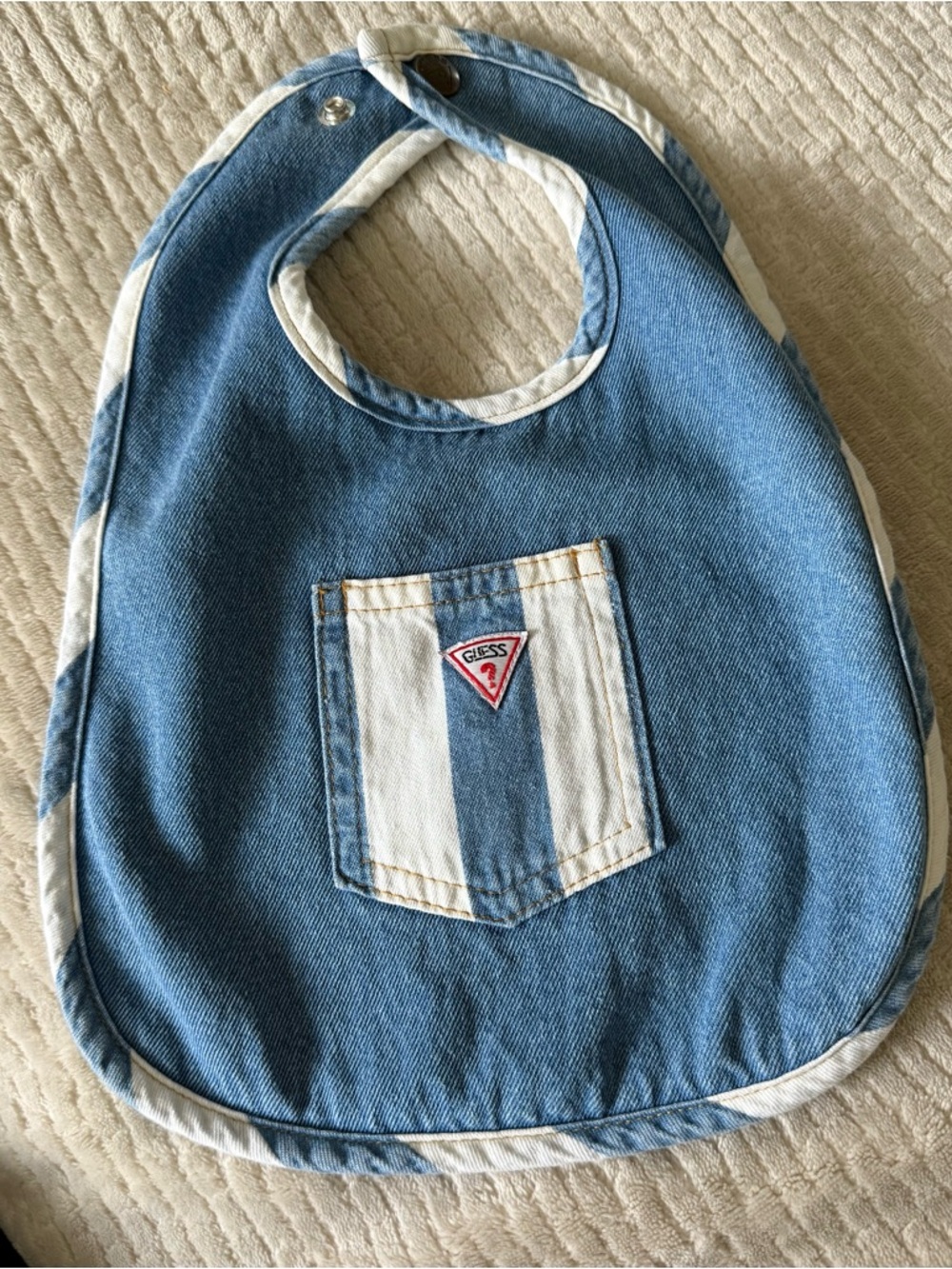 Guess Baby Bib ~ Denim NWOT